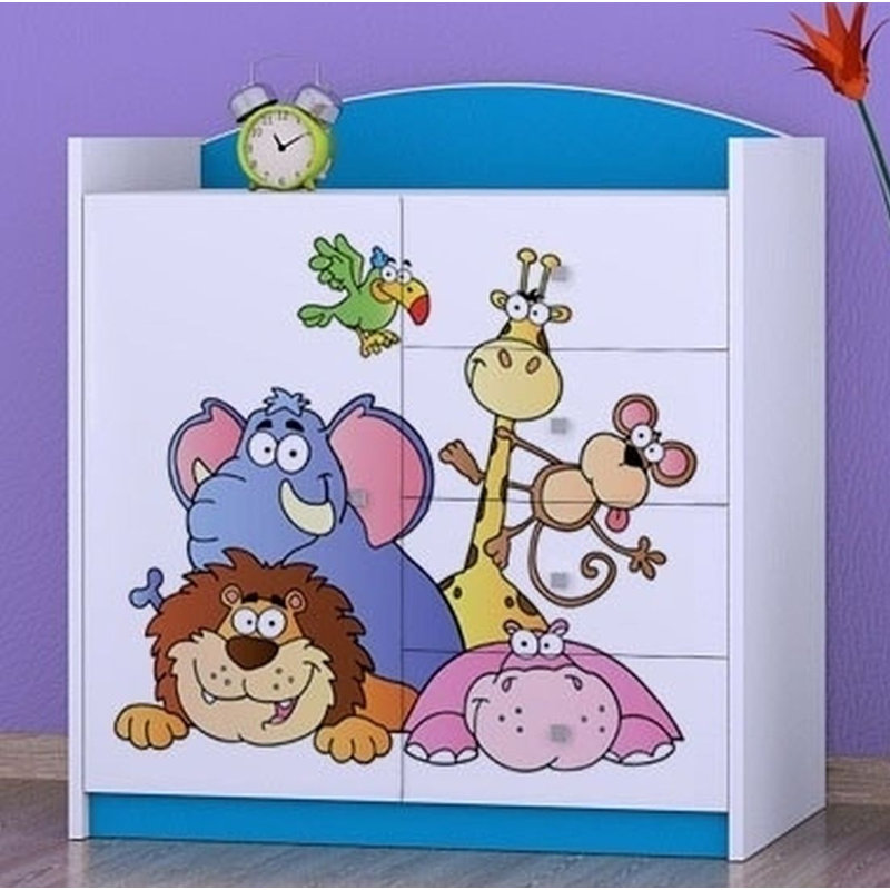 Niemeyer Kids 4 - Drawer Combo Dresser, Blue