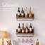 Wine Bottle & Glass Rack Brown