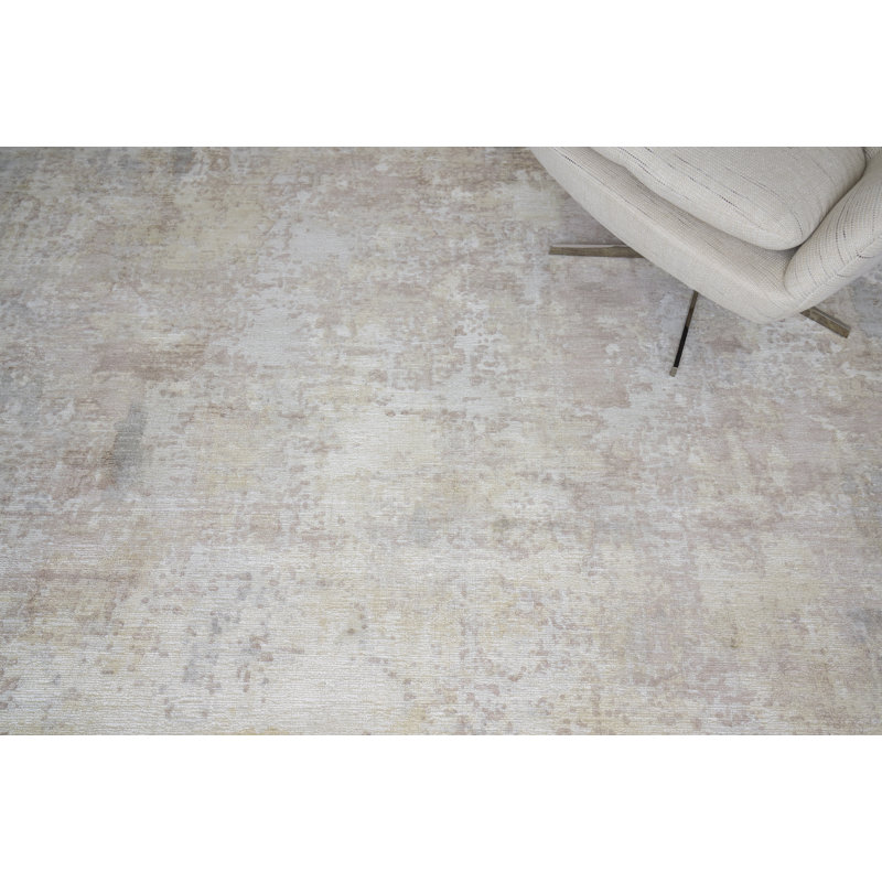 Murano Hand-Knotted Nutshell Area Rug, Rectangle 12' x 15'