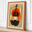 Violin in Flame Geometric 1 Piece Wrapped Canvas Wall Art-1768300096-1768300156