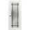 Poignées de porte françaises solides pré-suspendues | Verre givré Planum 2112 | Poignée simple à panneau régulier | Portes de salle de bain robustes