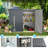7x3 Shed Bike Storage Shed