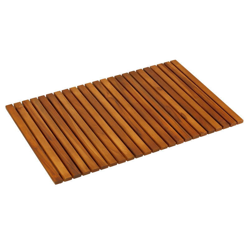 Isidore Teak Bath Rug