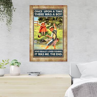 A Mischievous Boy in His Class - Once Upon A Time There Was A Child Who Really Wanted to Become A Teacher - 1 Piece Rectangle Graphic Art Print On Wra