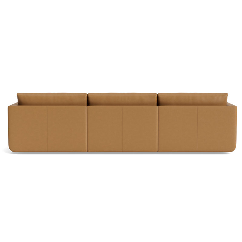 Eva Modular Sofa, Bison Butterscotch Top Grain Leather