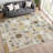 Machine Washable Indoor/Outdoor Jourdan ACN2393 Mid-Century Modern Rug-122535275
