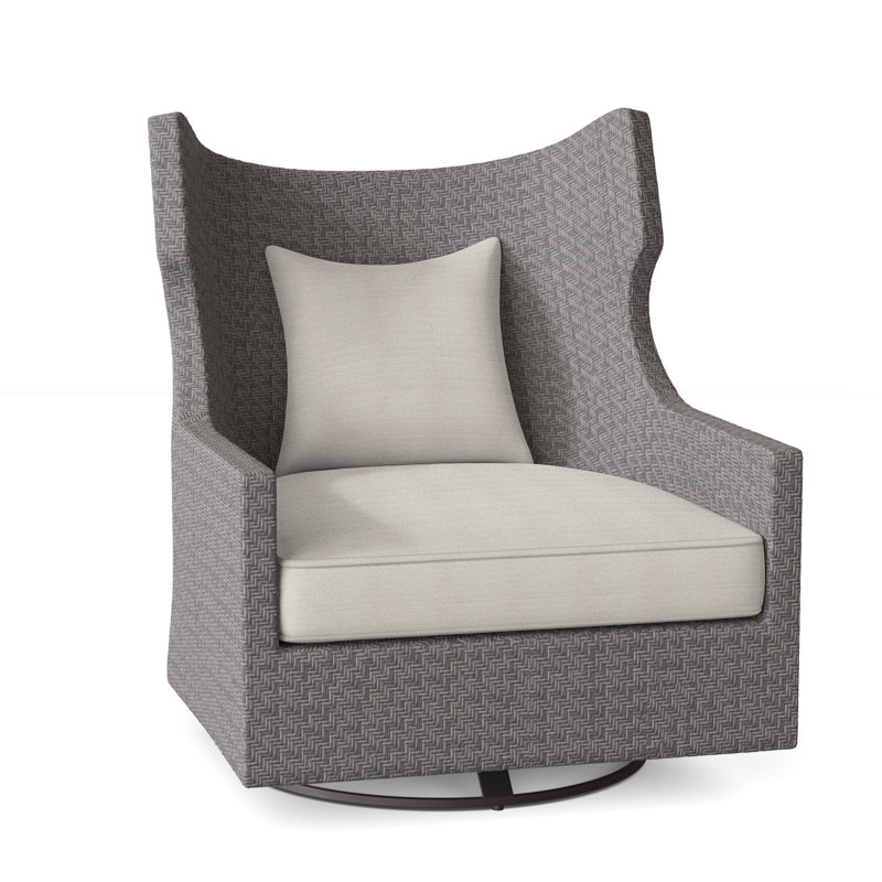 Captiva Swivel Patio Chair with Cushions, Beige Linen 6025-012