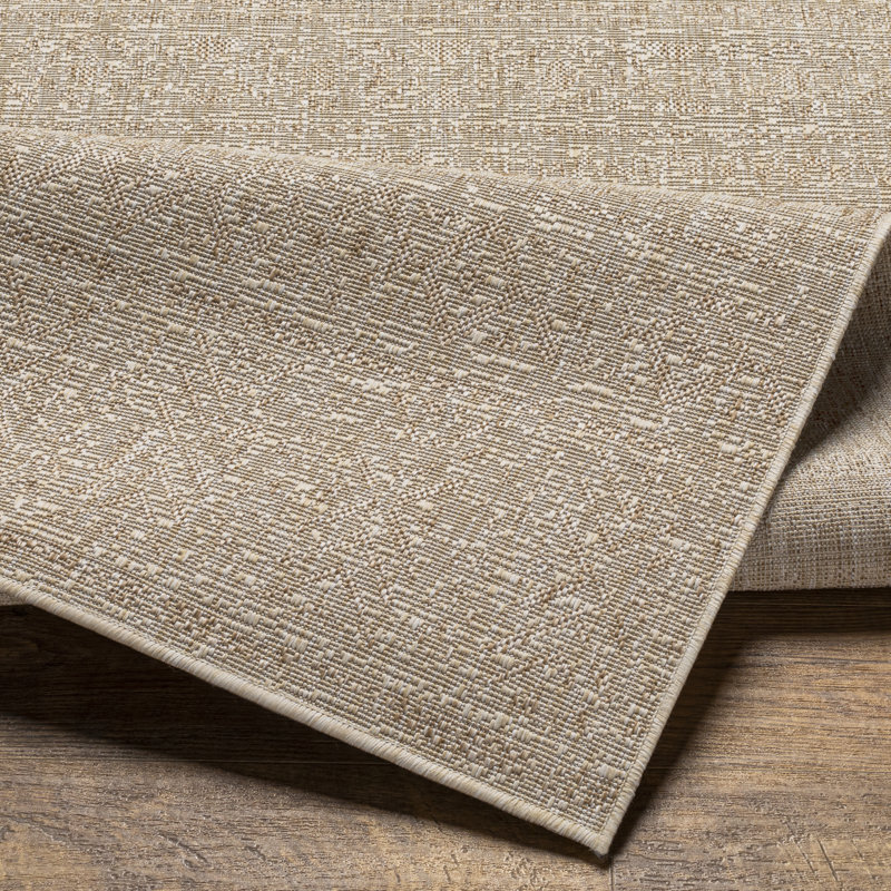Mendota Scout Moroccan Khaki Indoor/Outdoor Area Rug, Round 5'3"