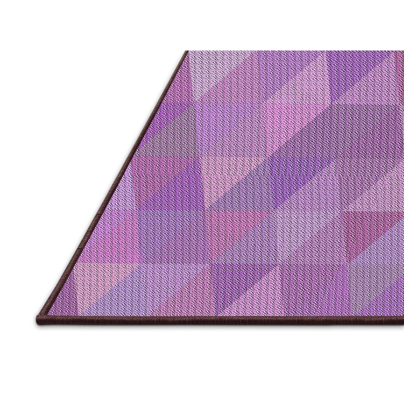 Tapis mauve/rose/mauve à motifs Millbury, Rectangle 2 pi x 3 pi
