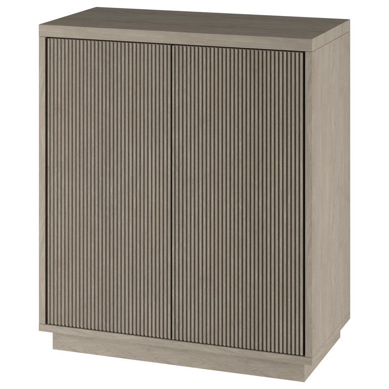 2 - Door Standard Accent Cabinet, Antiqued Grey Oak