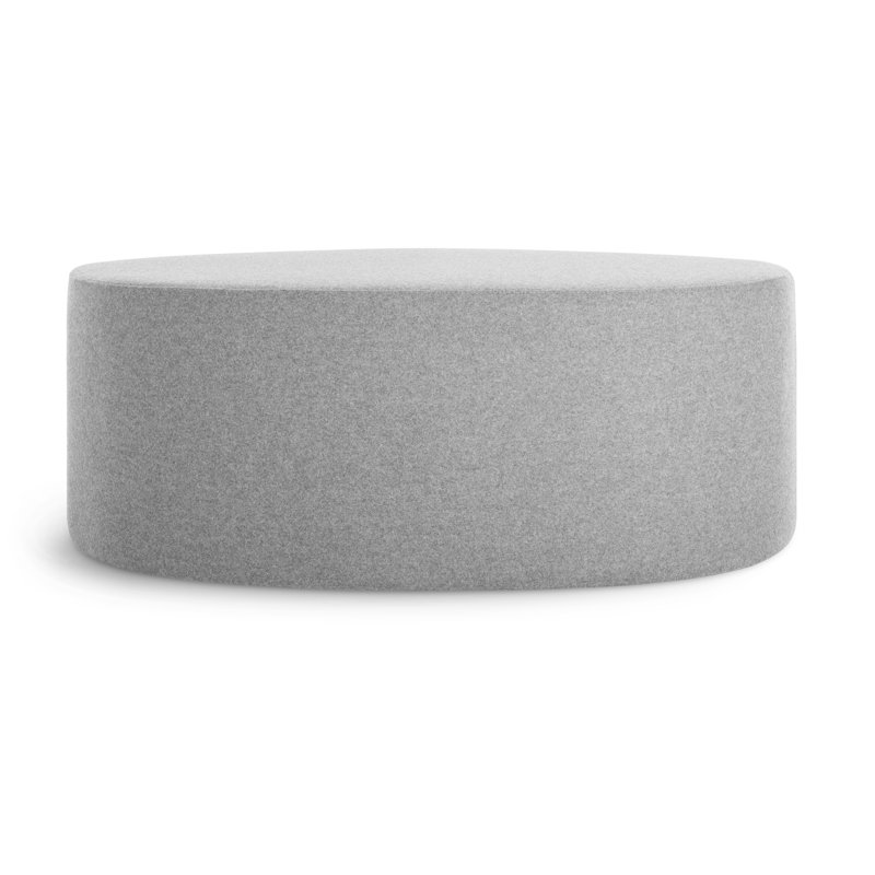 Swole Novelty Ottoman, Vesper Light Grey