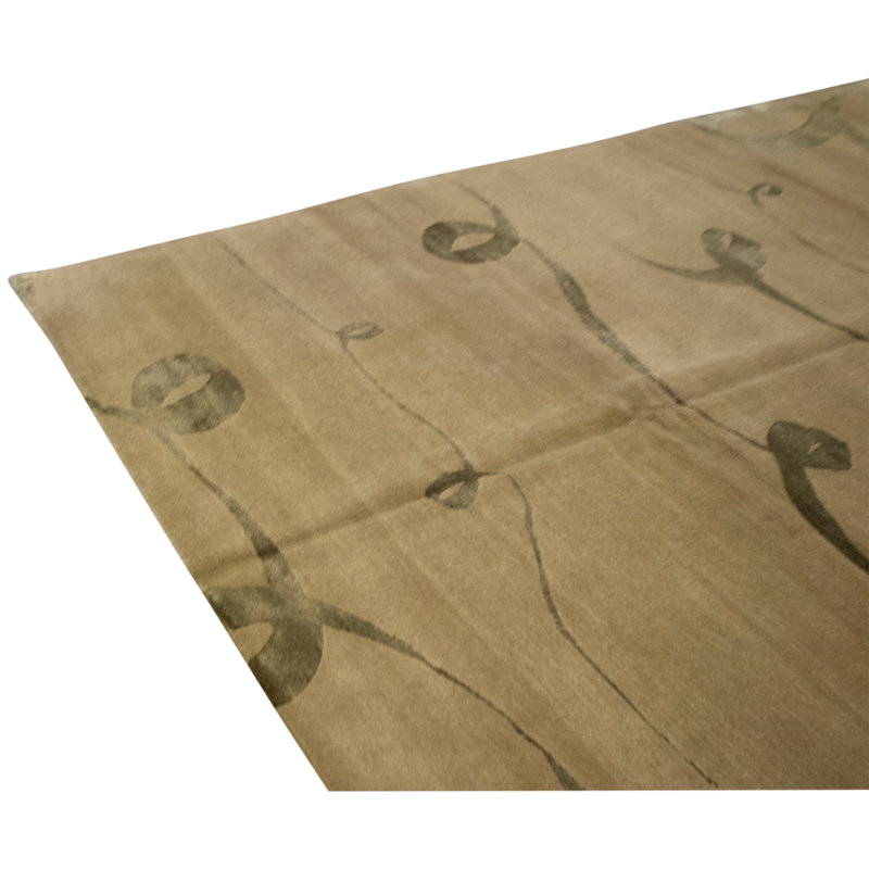 Handmade Silk and Wool Area Rug