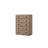Zina 5-Drawer Chest with Soft-Close Drawers in English Knotty Oak Veneer