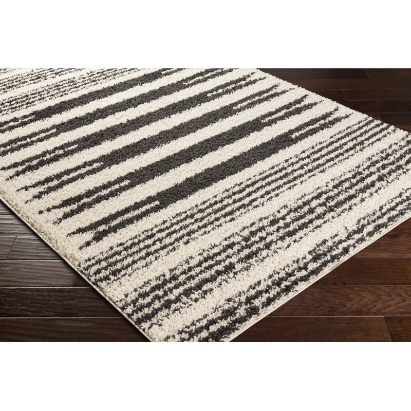 Anquantae Striped Indoor Rug, Rectangle 5'3" x 7'