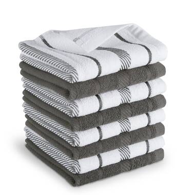 KitchenAid Albany Kitchen Towel Set, 16x26, Lavender Cream/White, 4 Piece  - Yahoo Shopping