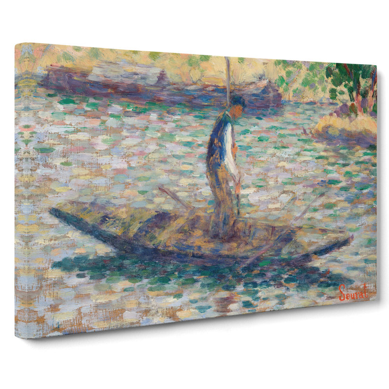 A Fisherman by Georges Seurat - Wrapped Canvas, 50cm H x 76cm W x 3cm D
