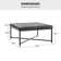 Tatiana Modern Genuine Leather Coffee Table With Button-Tufted