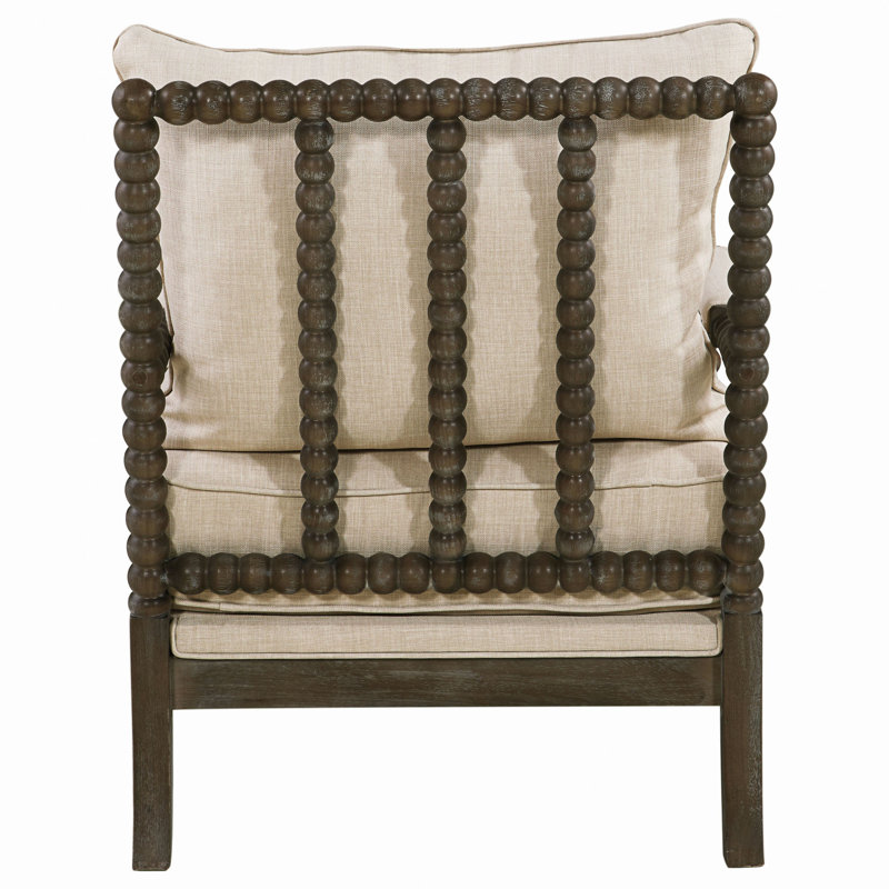 Fauteuil d'appoint à dossier amovible, Tissu beige