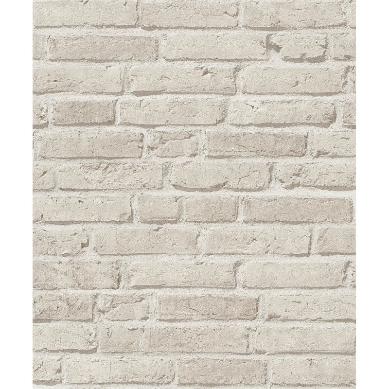 Rouleau de papier peint Brick and More Colelction, Blanc