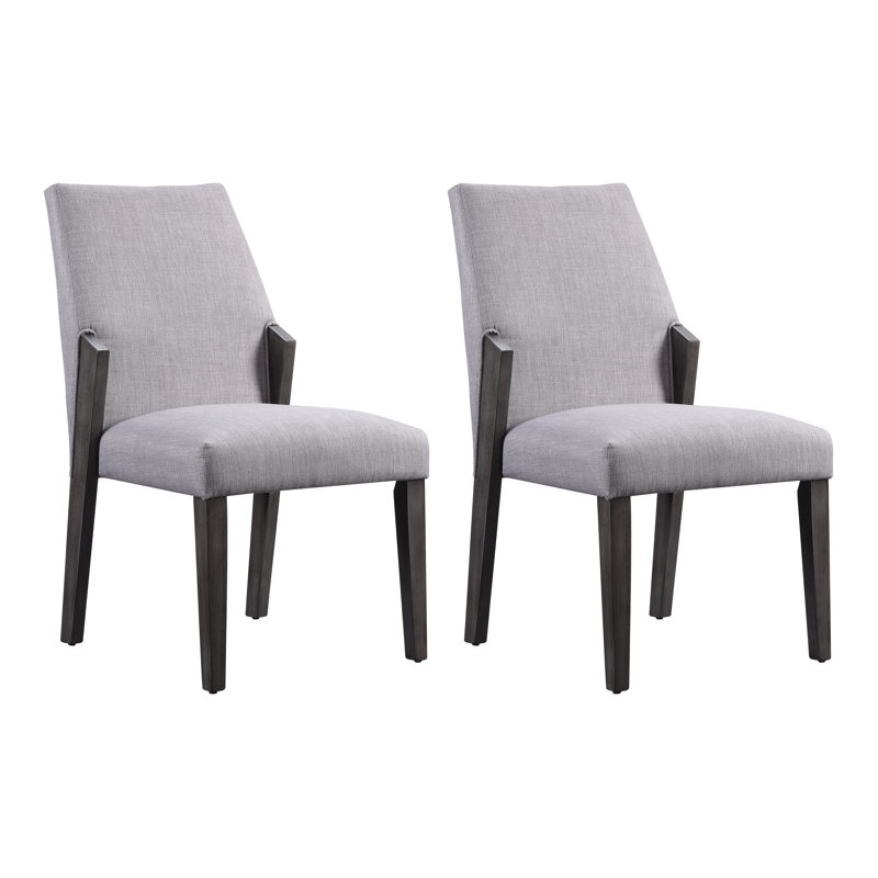 Chaise d'appoint rembourrée Ferrick en gris