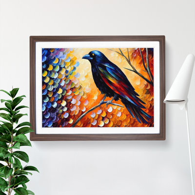 Crow Bird Vol.5 Abstract - Framed Print