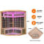 Sauna pentagonal de style familial