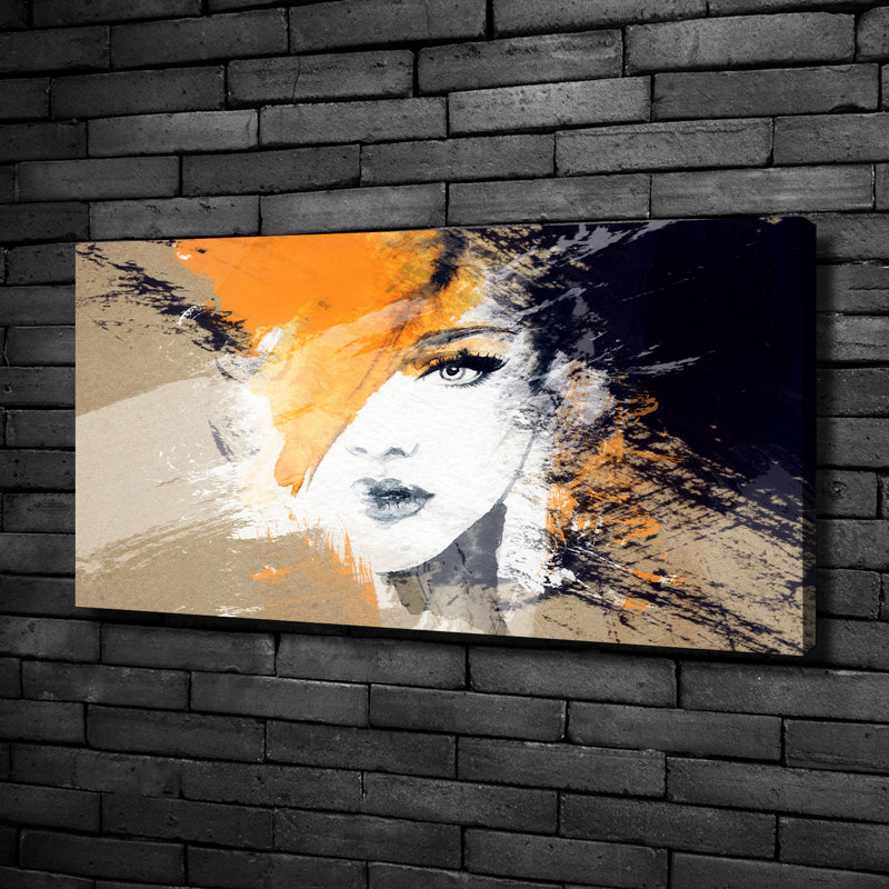 Portrait Of A Woman - No Frame Print on Canvas
