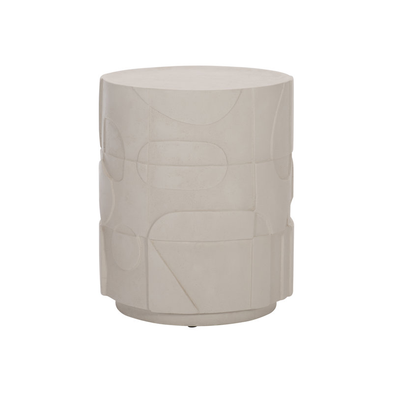 Zina Stone Block End Table