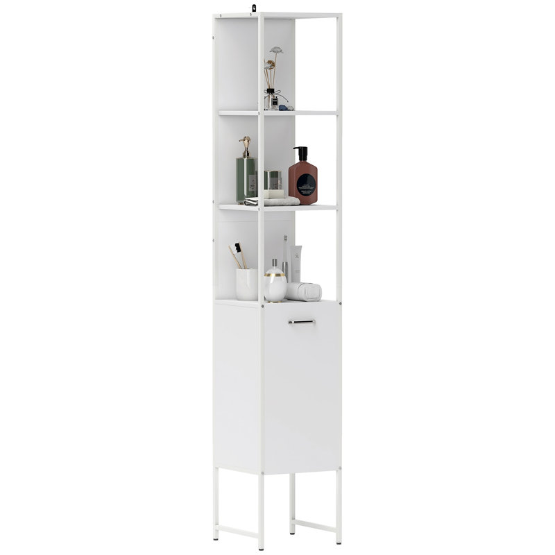 Manufactured Wood,Steel Freestanding Linen Cabinet