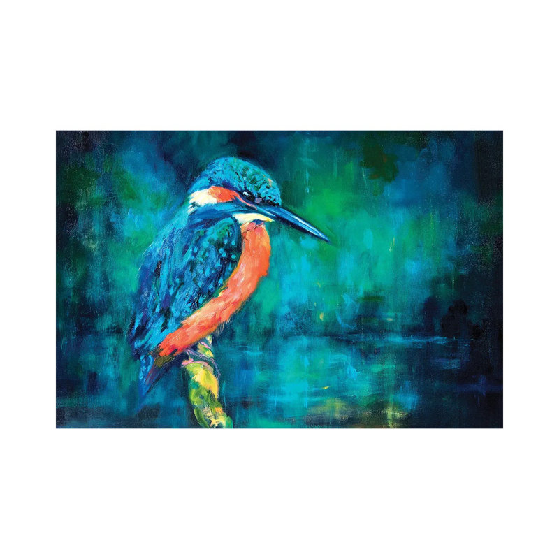 Kingfisher by Sue Gardner - Wrapped Canvas Print, 45.72cm H x 66.04cm Wx 1.905cm D