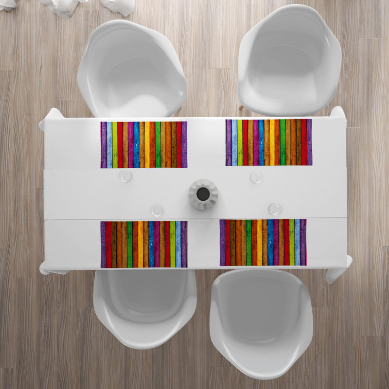 Polyester Striped Rectangle Placemat