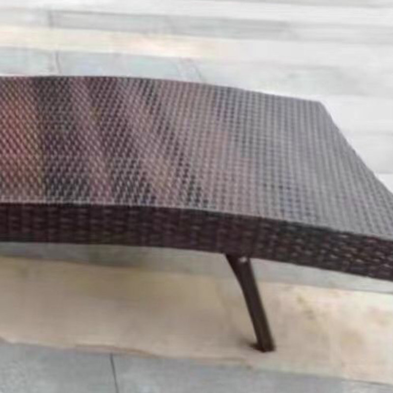 Hurayth Outdoor Wicker Chaise Lounge