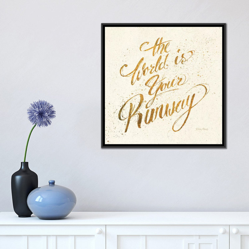 «Shoe Fetish Quotes IV Light», impression sur toile tendue, H 18 po x l 18 po x P 1,5 po, Toile avec cadre noir, Pas de tapis