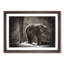 Mother and Baby Elephant Together - Picture Frame Painting Print-56860516-56860517