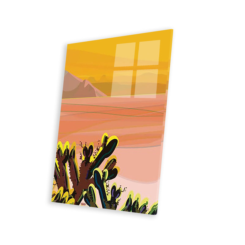 Cholla, impression sur verre acrylique, H 24 po x l 16 po x P 0,25 po