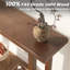 Console en bois massif - Table d'entrée étroite 47,2 pouces, noyer
