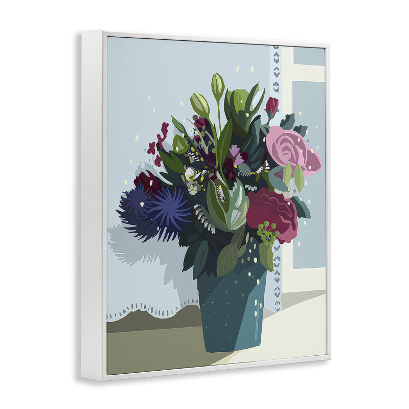 Après le bouquet de mariage, estampe numérique encadrée par Betty Boynes bg-112, Estampe numérique encadrée blanc bord de mer