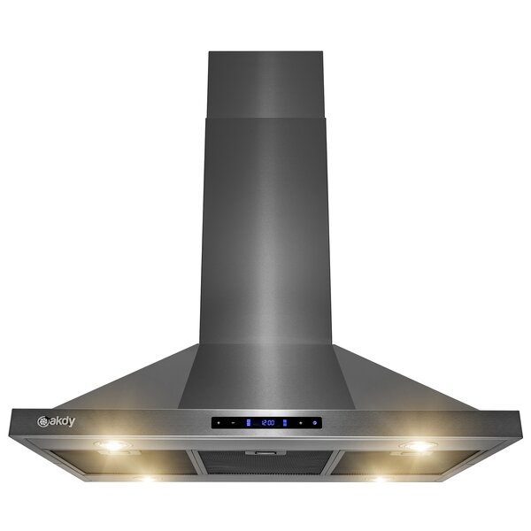 AKDY 30 Inches 58 Cubic Feet Per Minute Convertible Under Cabinet Range  Hood with Light Included & Reviews