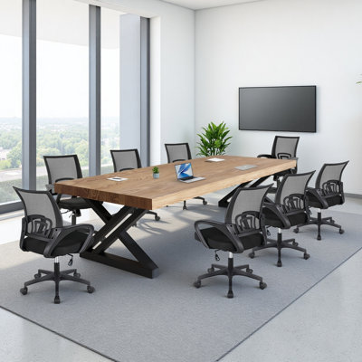Modern Minimalist Solid Wood Rectangular Conference Table