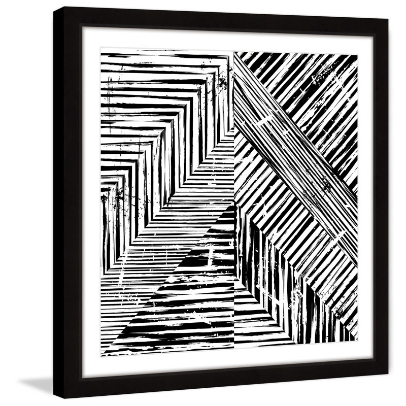 « restricted space », reproduction d’art encadrée, H 32 po x l 32 po x P 1,5 po
