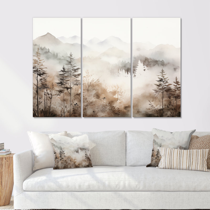 Ensemble de salon Nature S Harmony Serenity, Toile tendue, H 32 po x l 48 po x P 1 po