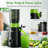ECOSELF Cold Press Juicer with 4.35" Large Feed Chute Fit Whole Fruits and Vegetables & Easy to Clean-107821762