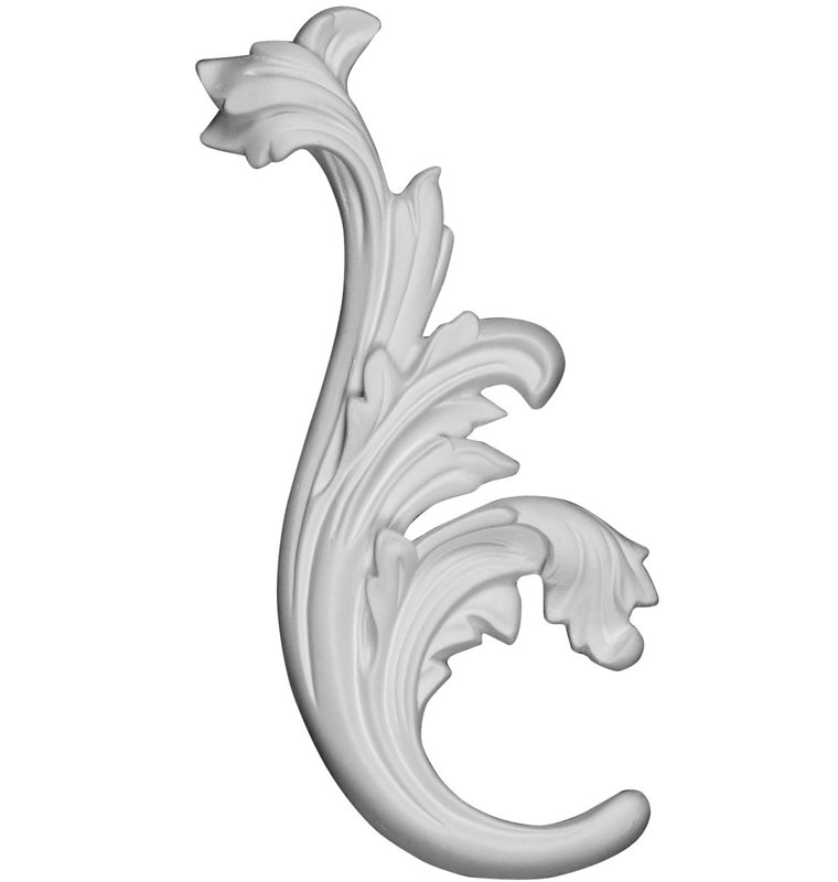 Dylan 3.5'' H x 8.25'' W x 1'' D Urethane Onlay Scroll