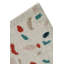 Terrazzo Cotton Abstract Area Rug in White/Red/Blue/Beige