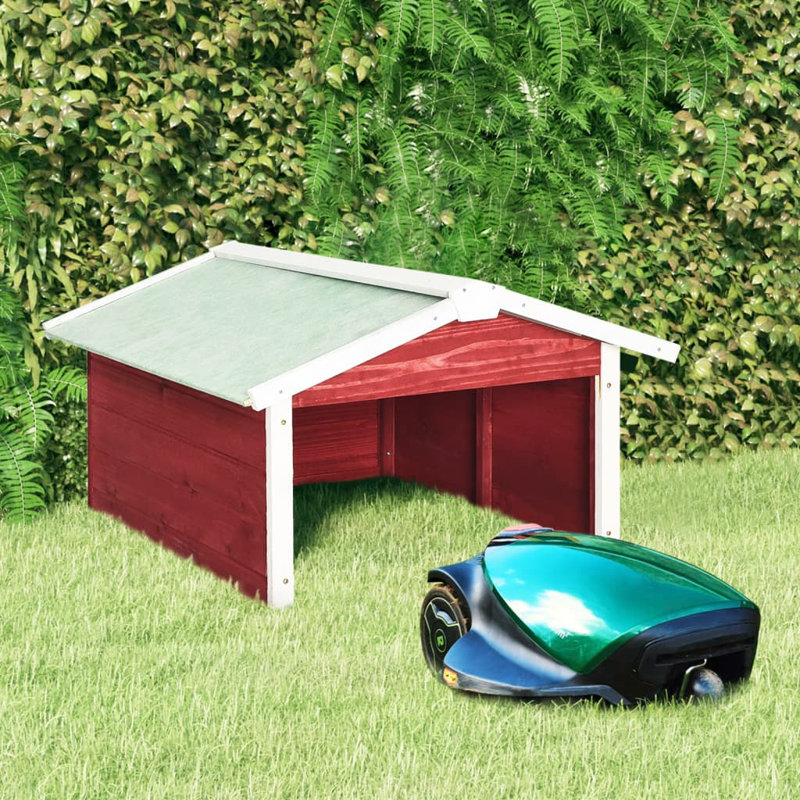 2.36 ft. W x 2.86 ft. D Solid Wood Traditional Tool Shed, Red