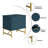 Barbeau Modern Fluted Nightstand With 2 Drawers-1391153469