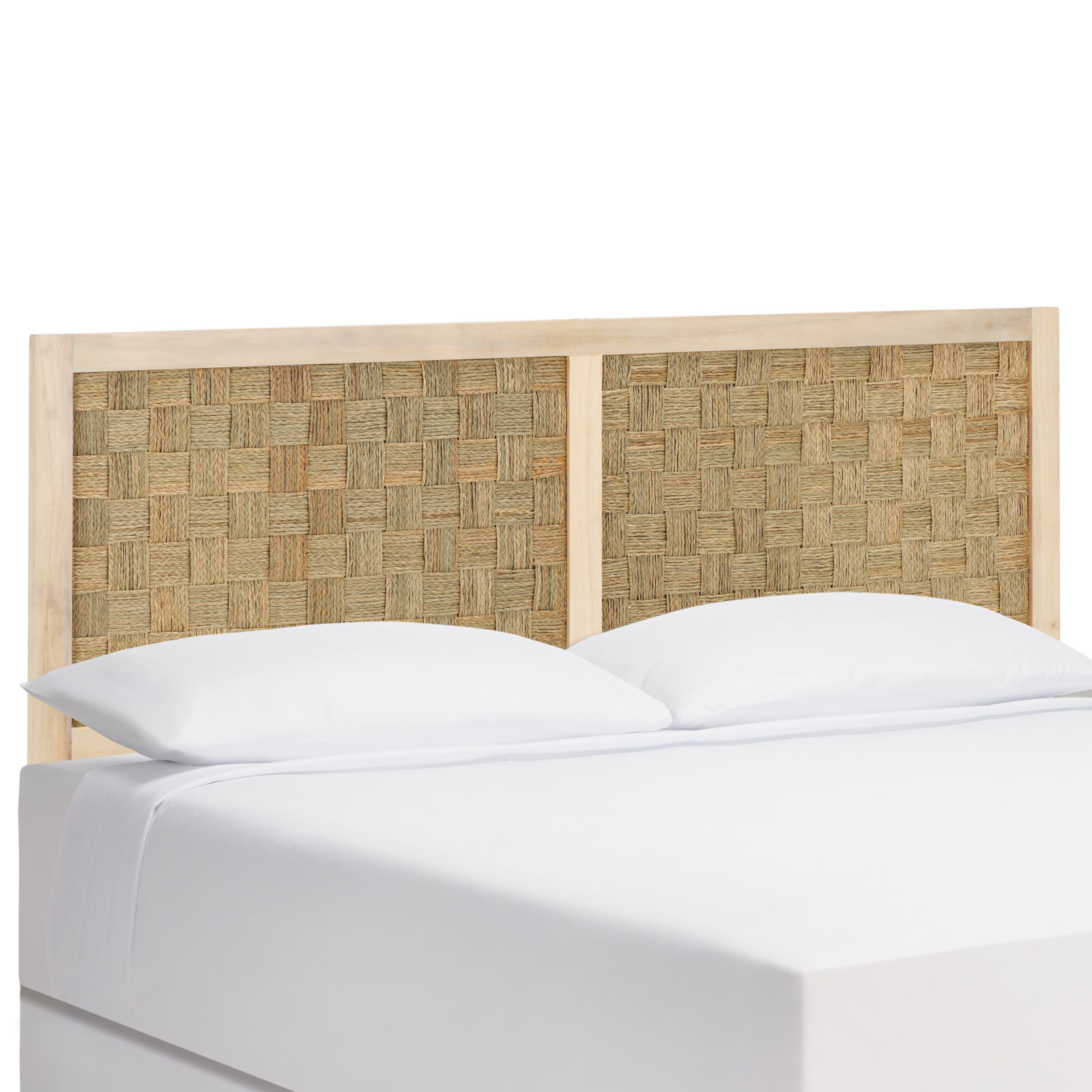 Verina Headboard, Queen, White Wash