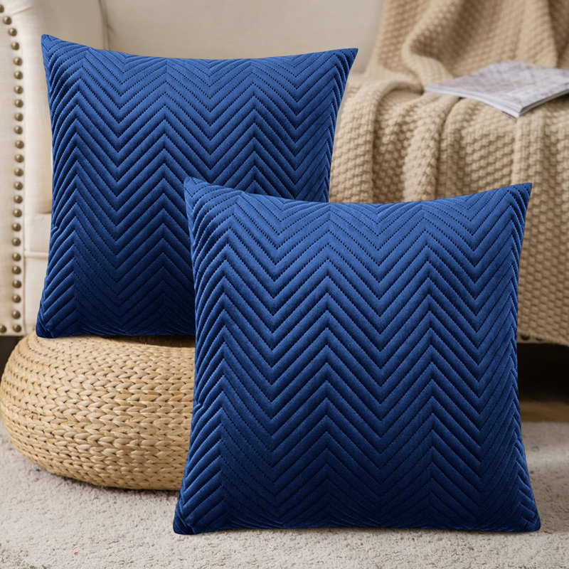 Square Scatter Cushion Cushion Cover, Navy