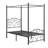 Auxter Metal Canopy Platform Bed Frame, Twin Size Four-Poster Canopied Bed, Mattress Foundation With Headboard And Footboard-1584196361