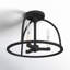 Plafonnier noir 3 lumières Divina Aleena-1228920540
